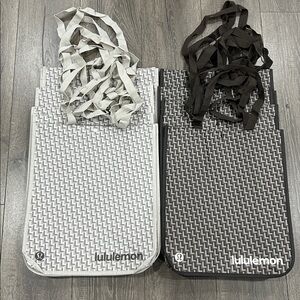 10 pieces Lululemon Black and Gray Tote Bags-large size